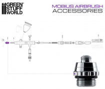 Capuchon de buse 0,3 pour aérographe Mobius