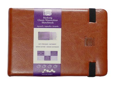 CARNET AQUARELLE BAOHONG GRAIN SATIN� 