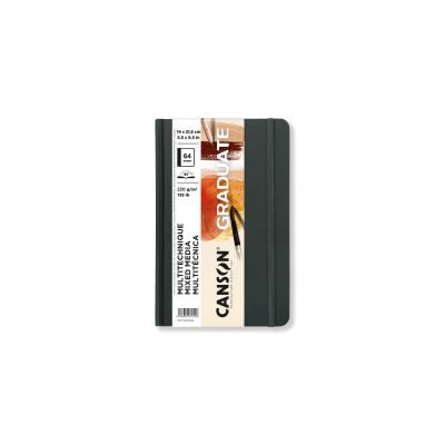 CARNET COUSU CANSON GRADUATE MIXED MEDIA NATUREL 14X21,6CM 32FL/64P 220G PORTRAIT