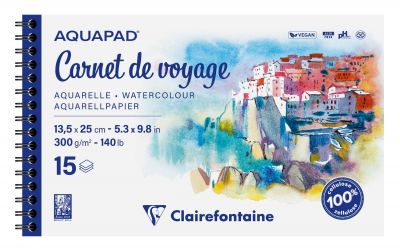 CARNET DE VOYAGE AQUAPAD 13,5X25CM 300G