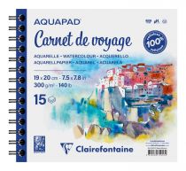 CARNET DE VOYAGE AQUAPAD CLAIREFONTAINE 300G