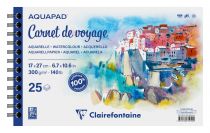 CARNET DE VOYAGE AQUAPAD CLAIREFONTAINE 300G