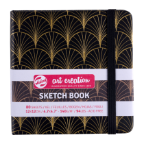 CARNET ESQUISSE ART DECO 140G FEUILLES BLANCHES ART CREATION TALENS 