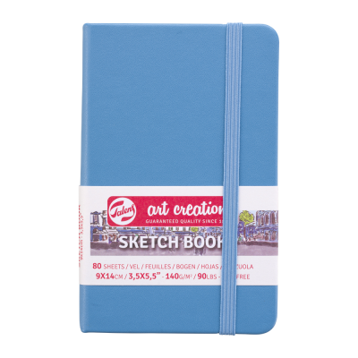 CARNET ESQUISSE BLEU LAC 140G FEUILLES IVOIRE ART CREATION TALENS