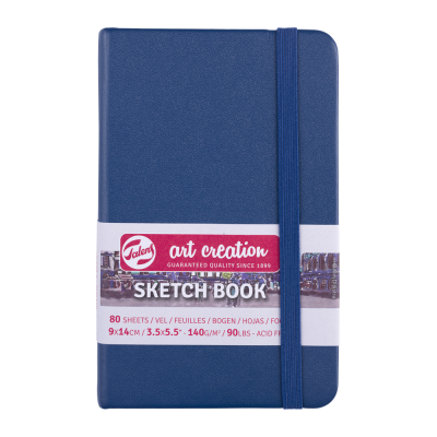 CARNET ESQUISSE BLEU MARINE 140G FEUILLES IVOIRE ART CREATION TALENS