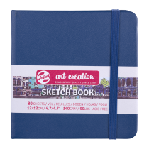 CARNET ESQUISSE BLEU MARINE 140G FEUILLES IVOIRE ART CREATION TALENS