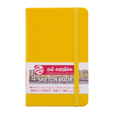 CARNET ESQUISSE JAUNE D�OR 140G FEUILLES IVOIRE ART CREATION TALENS