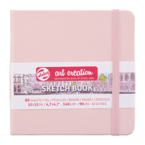 CARNET ESQUISSE ROSE 140G FEUILLES IVOIRE ART CREATION TALENS