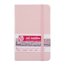 CARNET ESQUISSE ROSE 140G FEUILLES IVOIRE ART CREATION TALENS