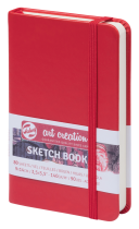 CARNET ESQUISSE ROUGE 140G FEUILLES IVOIRE ART CREATION TALENS 