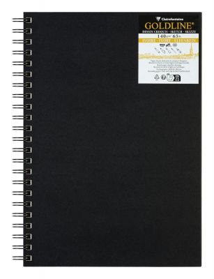 CARNET GOLDLINE CLAIREFONTAINE A4 SPIRAL� 40F IVOIRE 140G PORTRAIT