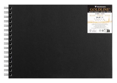 CARNET GOLDLINE CLAIREFONTAINE A4 SPIRAL� 50F BLANC 140G PAYSAGE