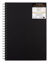 CARNET GOLDLINE CLAIREFONTAINE A4 SPIRAL&Eacute; 50F BLANC 140G PORTRAIT