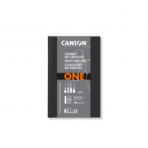 CARNET RELIÉ ONE SKETCH BOOK CANSON 14X21.6 100G 196 PAGES