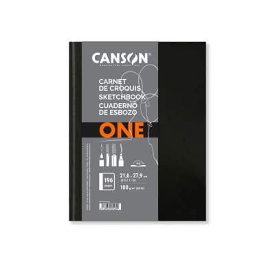 CARNET RELI� ONE SKETCH BOOK CANSON 21.6x27.9cm 100G 196 PAGES 
