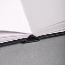 CARNET RIGIDE GOLDLINE 140G BLANC