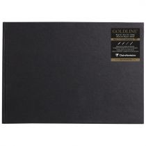CARNET RIGIDE GOLDLINE 140G BLANC