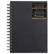 CARNET RIGIDE GOLDLINE 140G SPIRALE IVOIRE