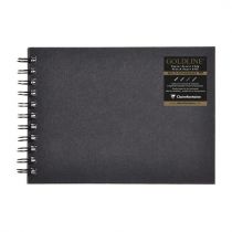 CARNET RIGIDE GOLDLINE 140G SPIRALE IVOIRE