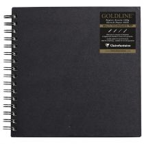 CARNET RIGIDE GOLDLINE A6 140G PORTRAIT SPIRALE BLANC