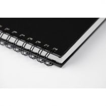 CARNET RIGIDE GOLDLINE A6 140G PORTRAIT SPIRALE BLANC