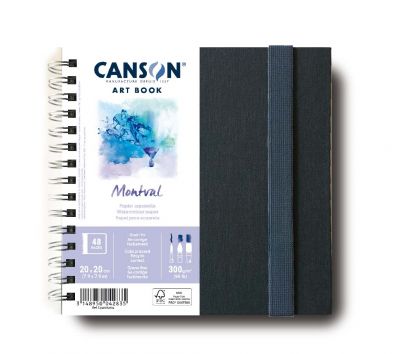 CARNET SPIRALE 20FL MONTVAL� 20X20 300G NEW