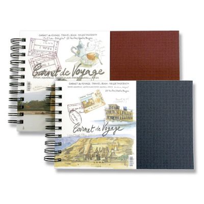 CARNET VOYAGE AQUARELLE 14X22CM  300G/M�