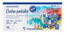 CARTES POSTALES AQUAPAD CLAIREFONTAINE 300G