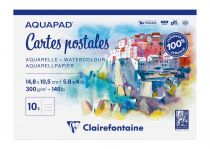 CARTES POSTALES AQUAPAD CLAIREFONTAINE 300G