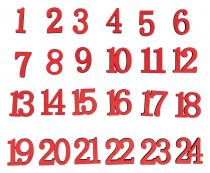 Chiffres de l'avent pour les calendriers