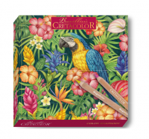 COFFRET &laquo; Creative Garden Collection - Color Rhapsody &raquo; 18 CRAYONS CRETACOLOR  