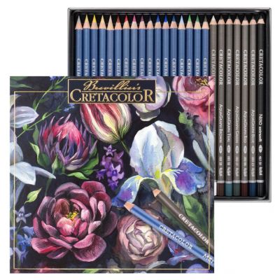 COFFRET � Creative Garden Collection - Water Harmony � 24 CRAYONS CRETACOLOR  