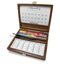 COFFRET AQUARELLE SENNELIER EXTRA FINE 24 1/2 GODETS