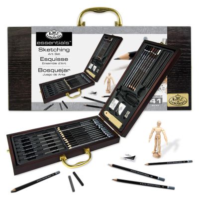 Coffret Bois croquis et esquisse - 41 pi�ces
