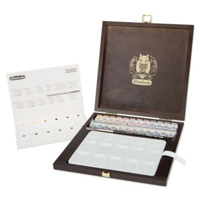 COFFRET BOIS HORADAM AQUARELL 24 1/2 GODETS