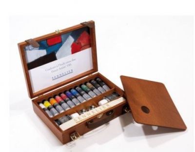 COFFRET BOIS HUILE EXTRA FINE 12 X 40ML