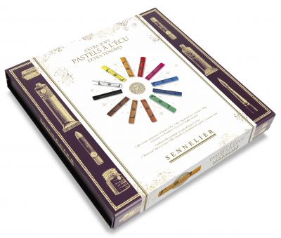 COFFRET MAGN�TIQUE 12 PASTELS A L\'ECU SENNELIER + ACCESSOIRES 