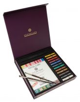 COFFRET MAGNÉTIQUE 12 PASTELS A L\'ECU SENNELIER + ACCESSOIRES 
