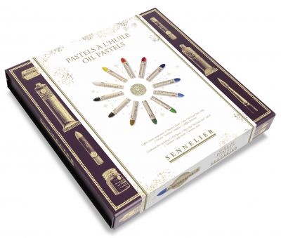 COFFRET MAGN�TIQUE 12 PASTELS A L\'HUILE + ACCESSOIRES