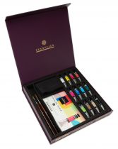 COFFRET MAGNÉTIQUE 12 TUBES DE GOUACHE 10ML SENNELIER + ACCESSOIRES 