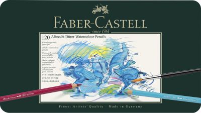 COFFRET METAL 120 CRAYONS AQUARELLABLES ALBRECHT DURER 