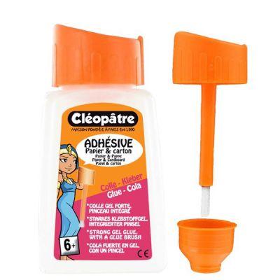 COLLE FORTE TRANSPARENTE ADHESIVE 80GR AVEC PINCEAU 