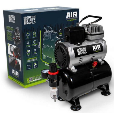 Compresseur a�rographe avec cuve Green stuff