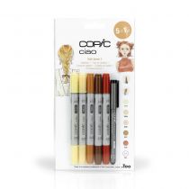 COPIC CIAO 5 + 1 Fine Liner 0.3 Couleurs Cheveux 1