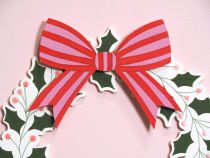 COURONNE BOIS NOEL SANTA BABY