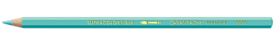 CRAYON AQUARELLE SUPRACOLOR CARAN D\'ACHE VERT MALACHITE CLAIRE