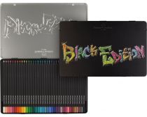 CRAYONS COULEURS BLACK EDITION BOITE METALLIQUE X 36 FABER CASTELL