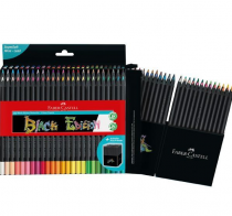 CRAYONS COULEURS BLACK EDITION X 50 FABER CASTELL