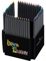 CRAYONS COULEURS BLACK EDITION X 50 FABER CASTELL