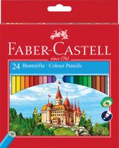 CRAYONS DE COULEUR CHATEAU FABER CASTELL X 24